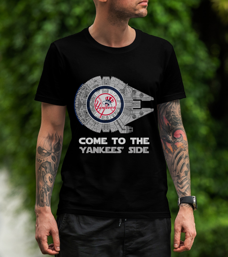 New York Yankees Come To The Yankees' Side Millennium Falcon T-Shirt