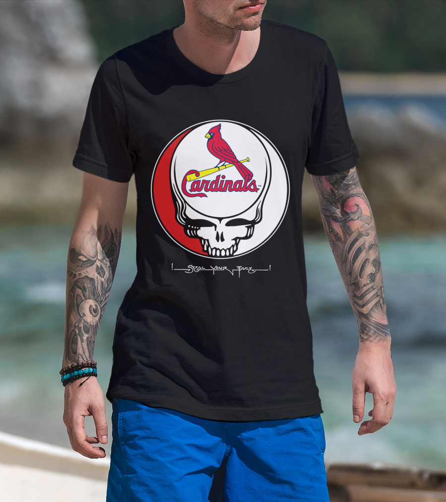 GRATEFUL DEAD St. Louis Cardinals Steal Your Face T-Shirt