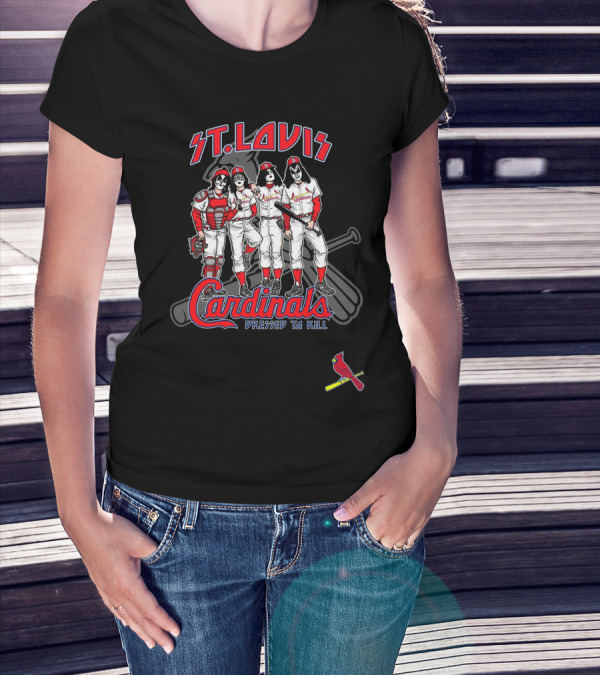 St. Louis Cardinals KISS Dressed To Kill T-Shirt