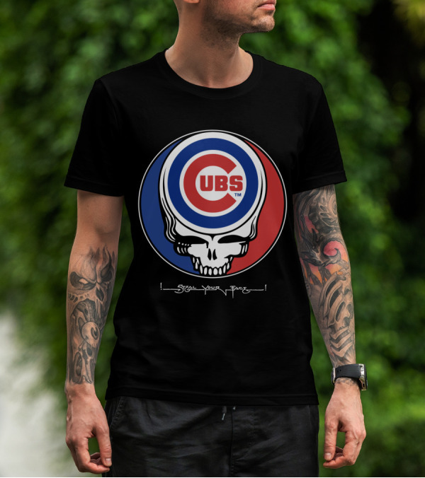 GRATEFUL DEAD Chicago Cubs Steal Your Face T-Shirt
