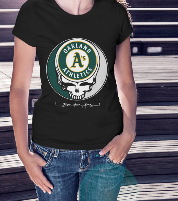 GRATEFUL DEAD Oakland Athletics Steal Your Face T-Shirt