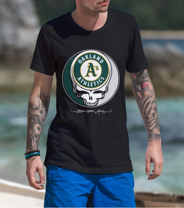 GRATEFUL DEAD Oakland Athletics Steal Your Face T-Shirt