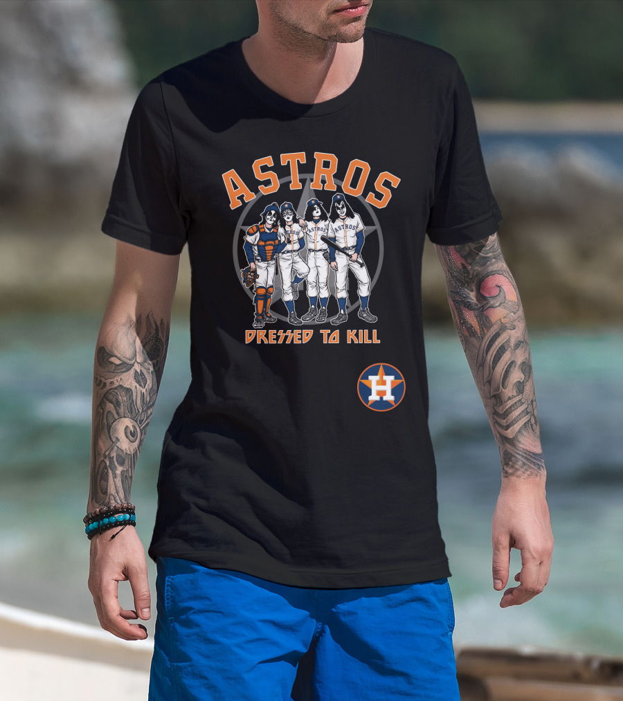 Houston Astros KISS Dressed To Kill Collaboration T-Shirt