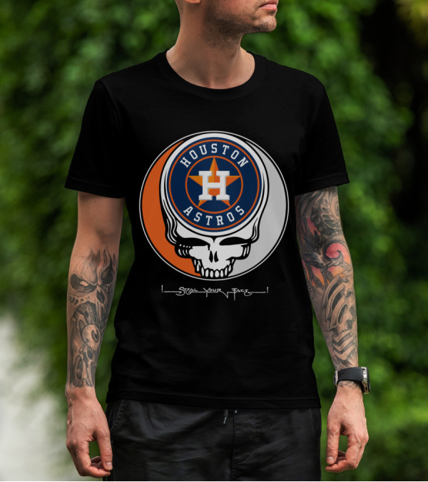 Houston Astros Grateful Dead Steal Your Face T-Shirt