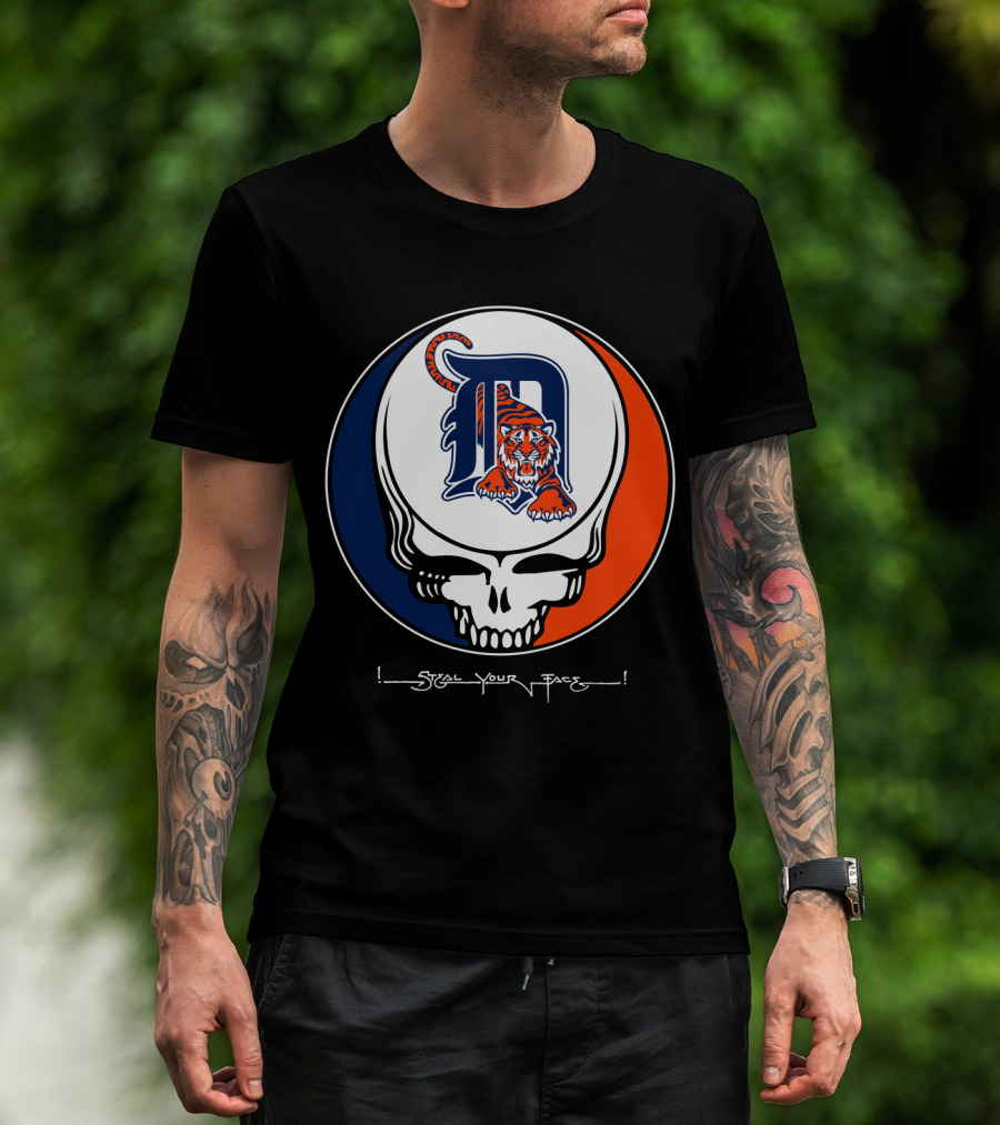 Grateful Dead Steal Your Face Detroit Tigers T-Shirt