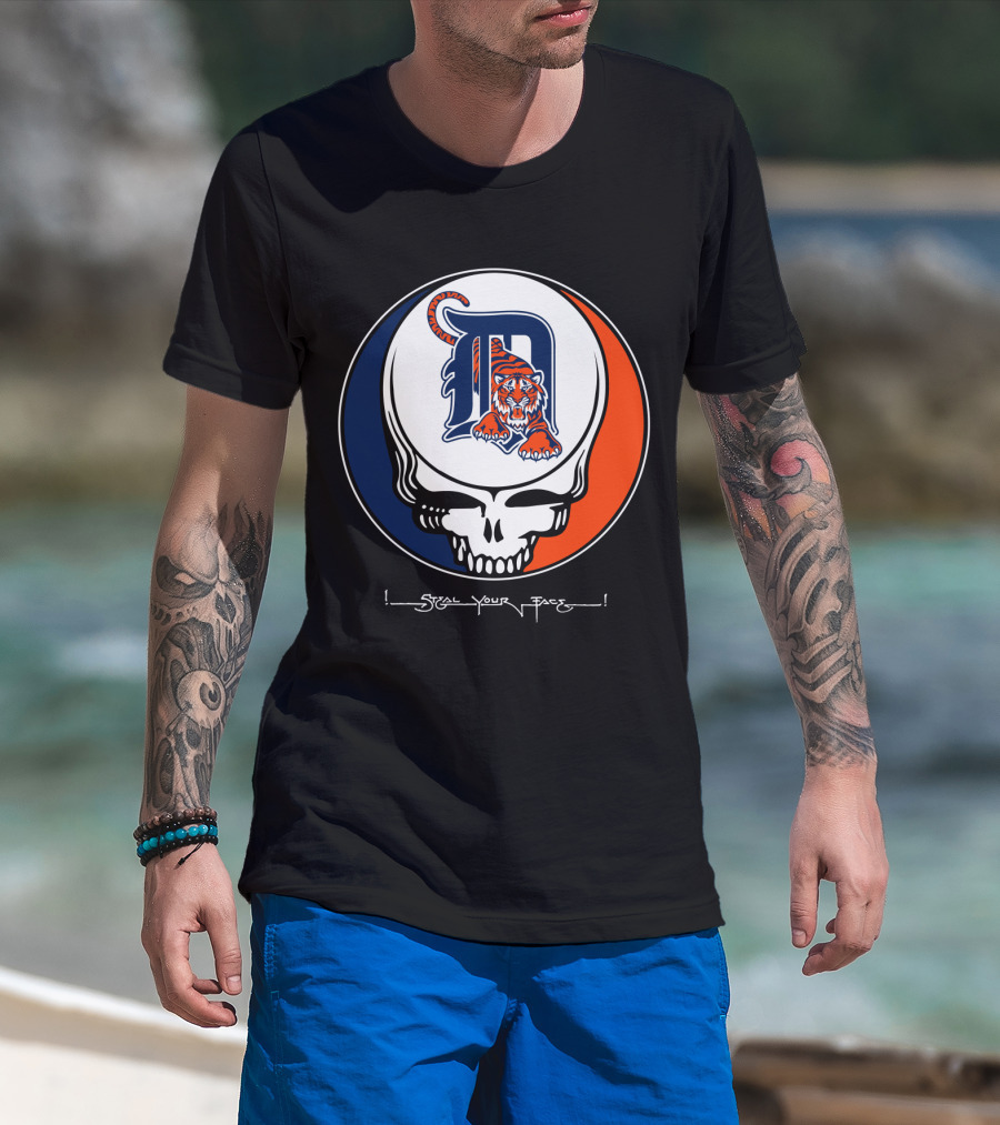 Grateful Dead Steal Your Face Detroit Tigers T-Shirt