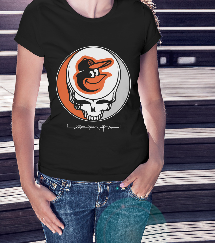 Grateful Dead Steal Your Face Baltimore Orioles T-Shirt