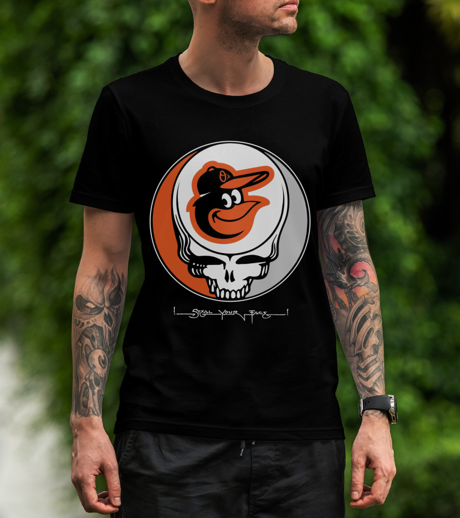 Grateful Dead Steal Your Face Baltimore Orioles T-Shirt
