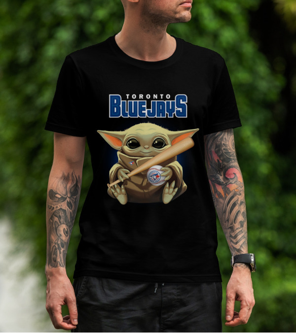 Toronto Blue Jays Baby Yoda Baseball T-Shirt