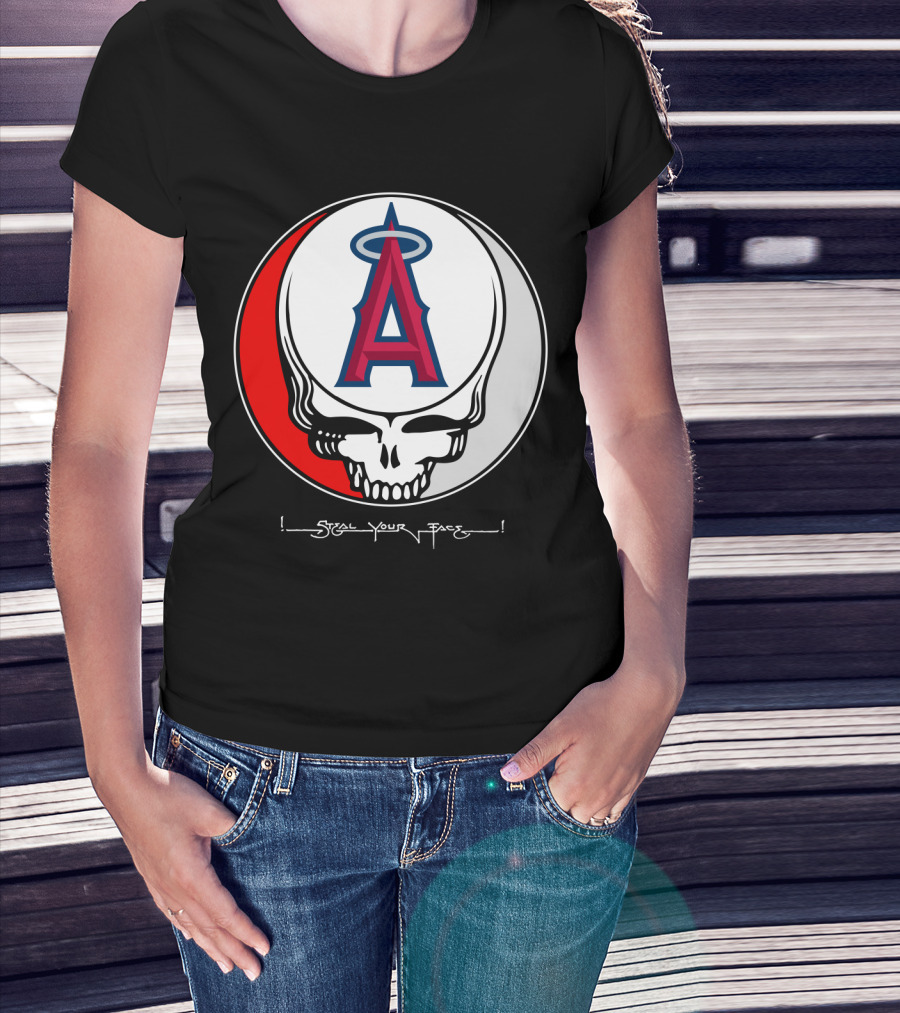 GRATEFUL DEAD Steal Your Face Los Angeles Angels Of Anaheim T-Shirt