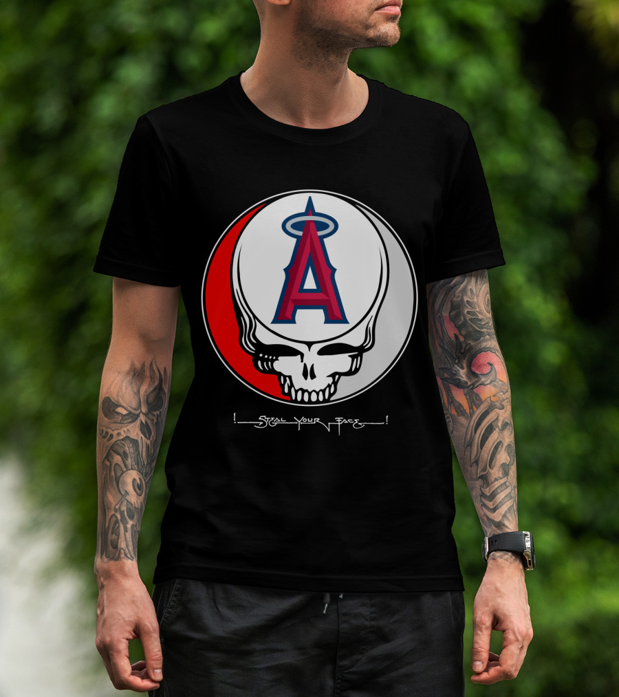 GRATEFUL DEAD Steal Your Face Los Angeles Angels Of Anaheim T-Shirt