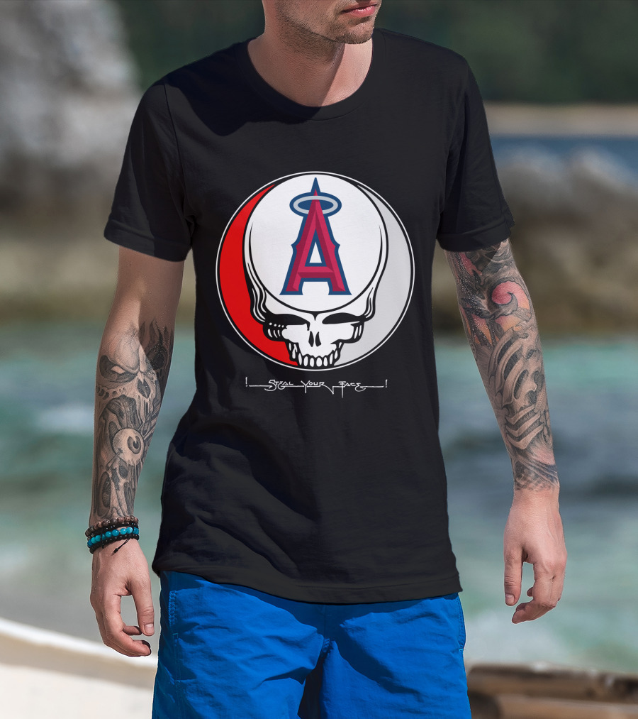 GRATEFUL DEAD Steal Your Face Los Angeles Angels Of Anaheim T-Shirt