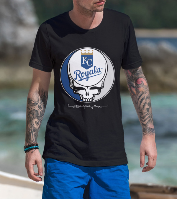 GRATEFUL DEAD Steal Your Face KC Royals T-Shirt