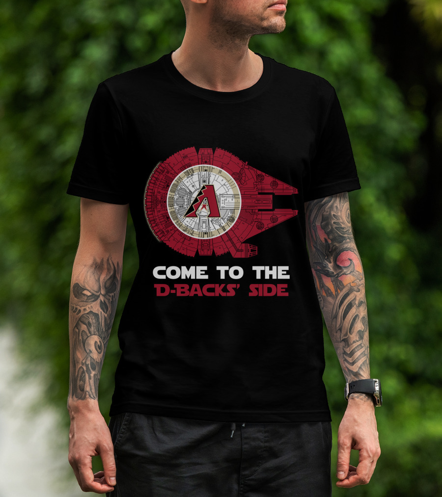 Come To The D-Backs' Side Arizona Diamondbacks Millennium Falcon T-Shirt