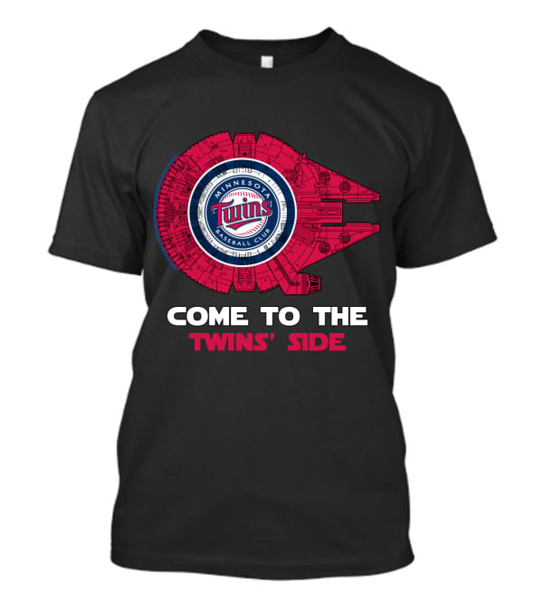 Minnesota Twins Baseball Club Come To The Twins' Side Millennium Falcon T-Shirt