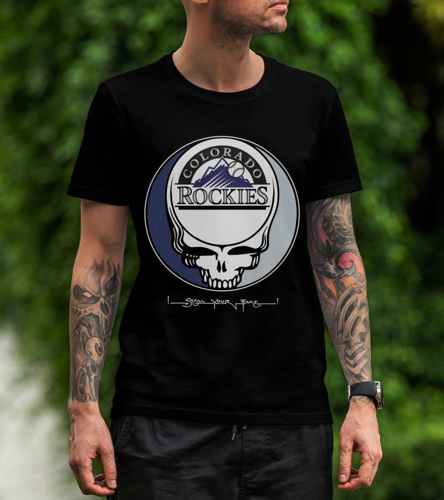 GRATEFUL DEAD Colorado Rockies Steal Your Face T-Shirt