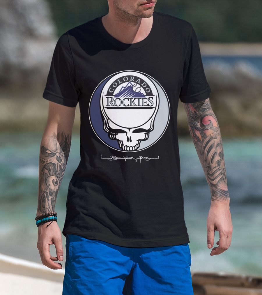 GRATEFUL DEAD Colorado Rockies Steal Your Face T-Shirt