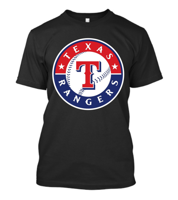 Texas Rangers T Logo Baseball Emblem With Stars T-Shirt