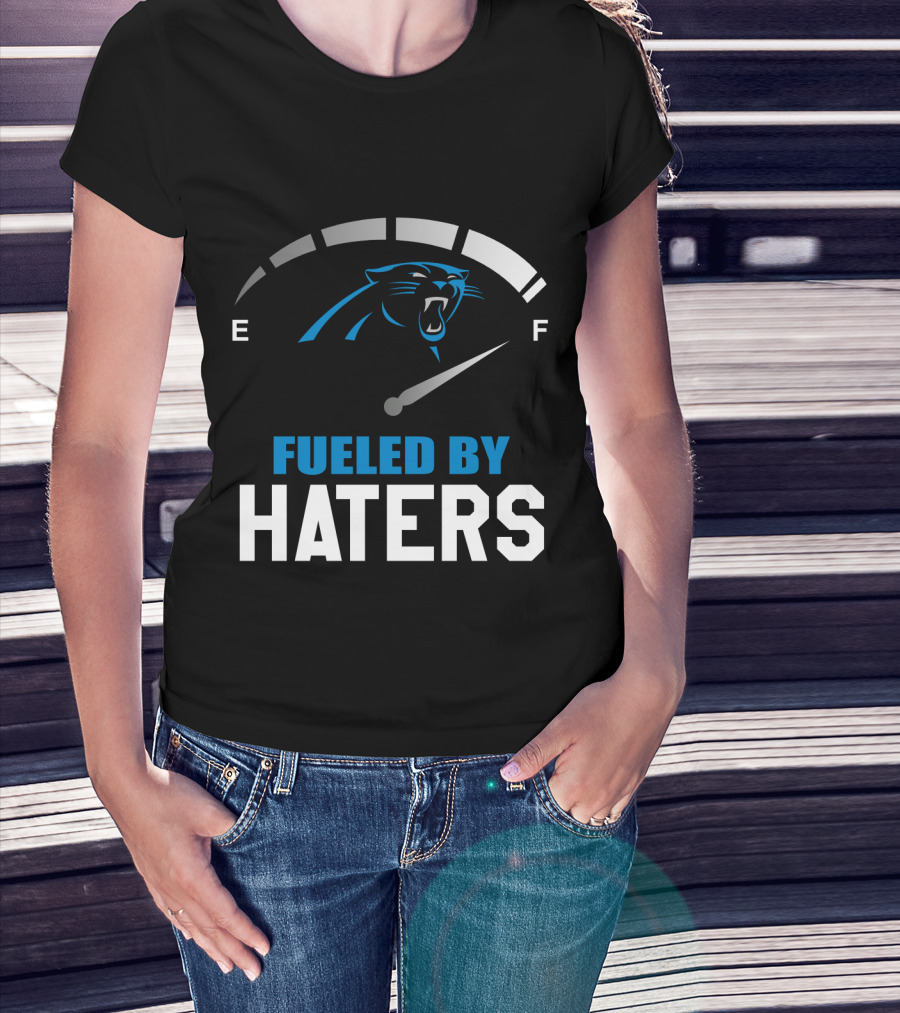 Carolina Panthers Fueled By Haters Full Tank Gauge T-Shirt