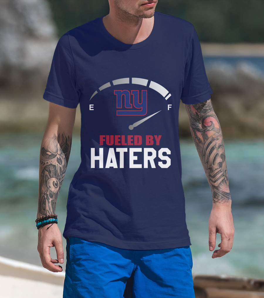 New York Giants Ny Fueled By Haters Fuel Gauge T-Shirt