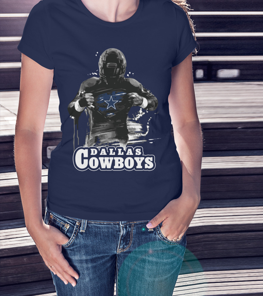 Dallas Cowboys Superhero Star Icon Football Player T-Shirt