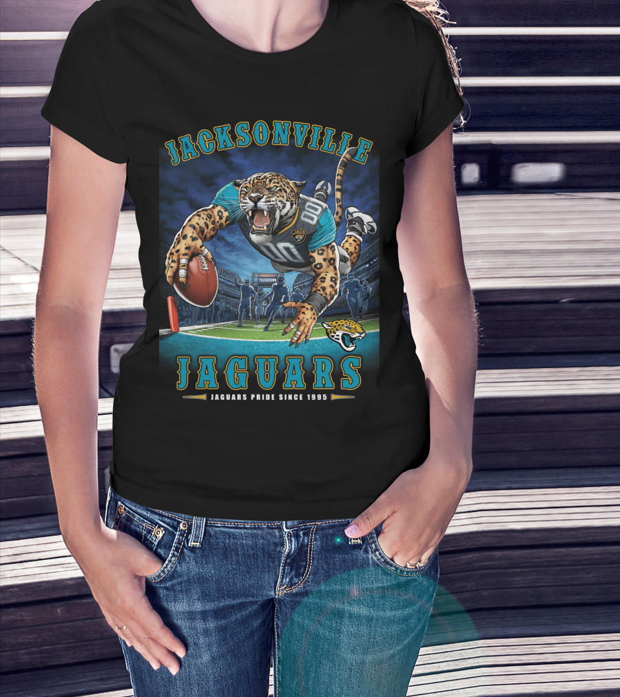 Jacksonville Jaguars Pride Since 1995 End Zone Nfl Touchdown T-Shirt