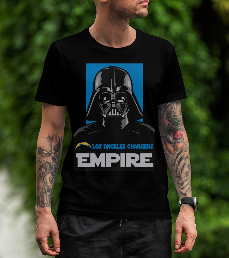 Los Angeles Chargers Empire Darth Vader T-Shirt