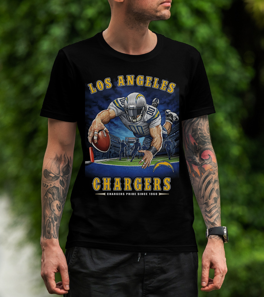 Los Angeles Chargers Touchdown Pride Since 1960 Nfl T-Shirt