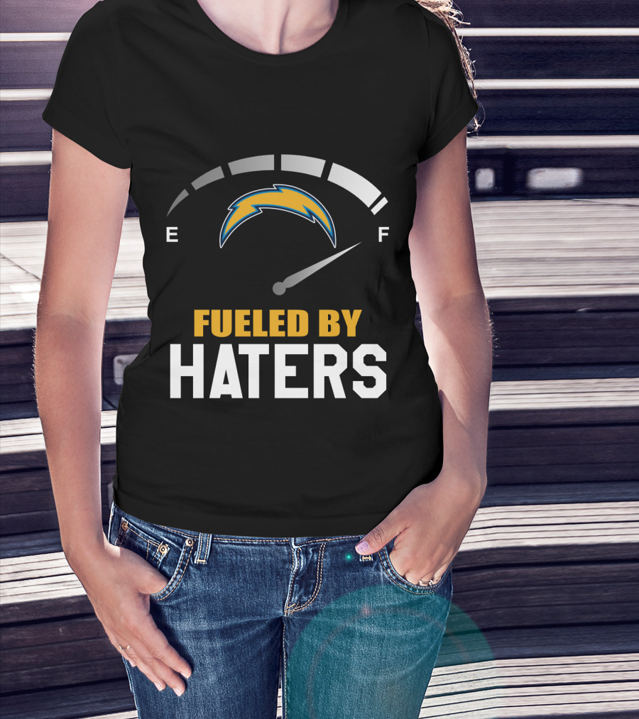 Los Angeles Chargers Fueled By Haters Full Gauge T-Shirt