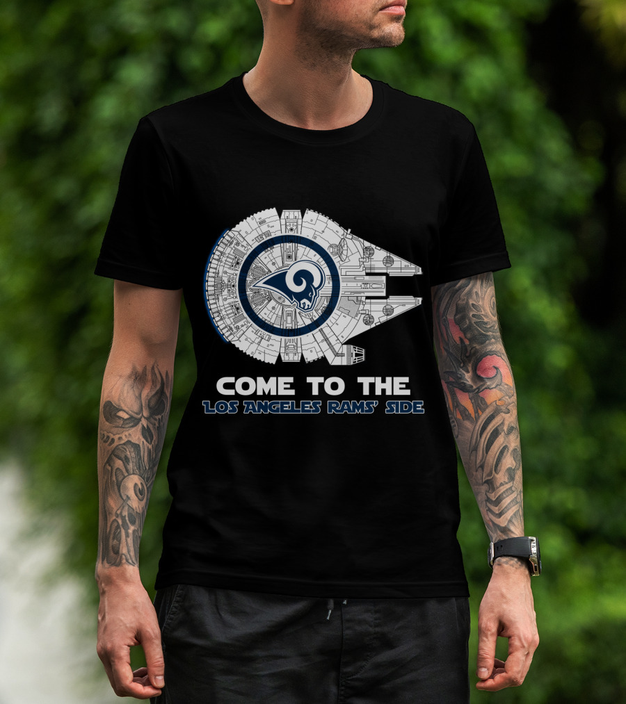 Come To The Los Angeles Rams' Side Millennium Falcon T-Shirt