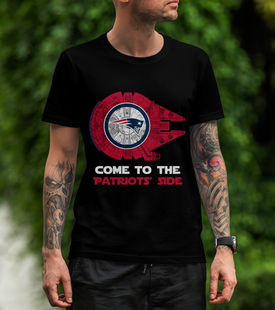 New England Patriots Millennium Falcon Come To The Patriots' Side T-Shirt