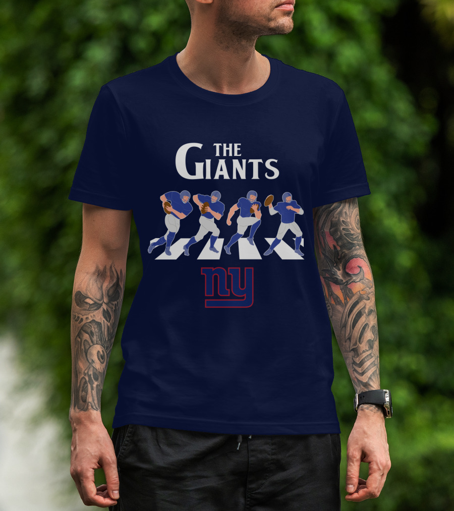 The Giants Ny Football Players Abbey Road T-Shirt