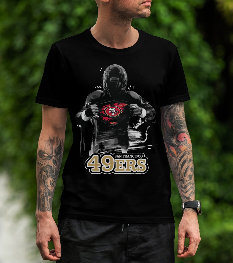 San Francisco 49ers Football Hero Logo Burst T-Shirt