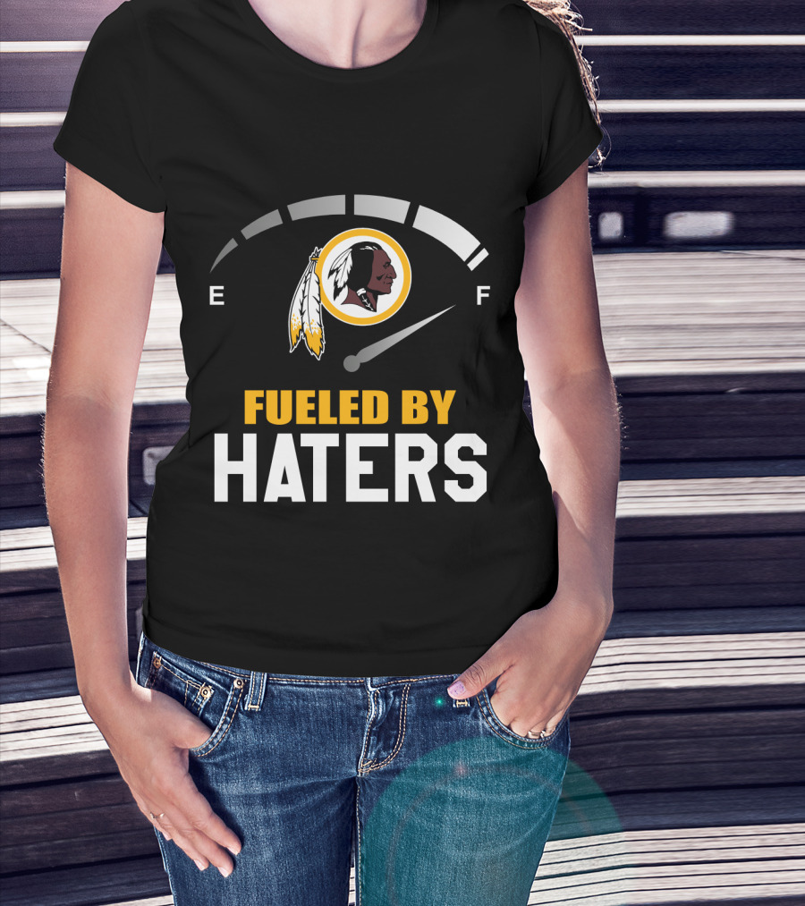 Fueled By Haters Washington Redskins Logo Fuel Gauge T-Shirt