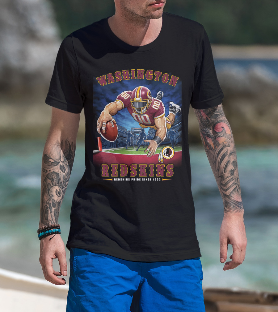 Washington Redskins Pride Since 1932 Touchdown Nfl End Zone T-Shirt