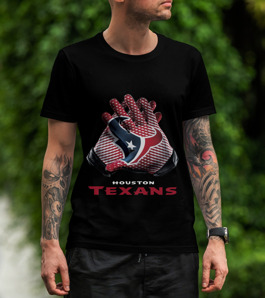 Houston Texans Nfl Team Gloves T-Shirt