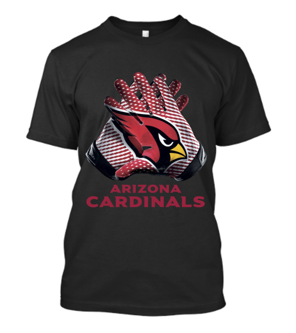 Arizona Cardinals Nfl Team Logo Gloves T-Shirt