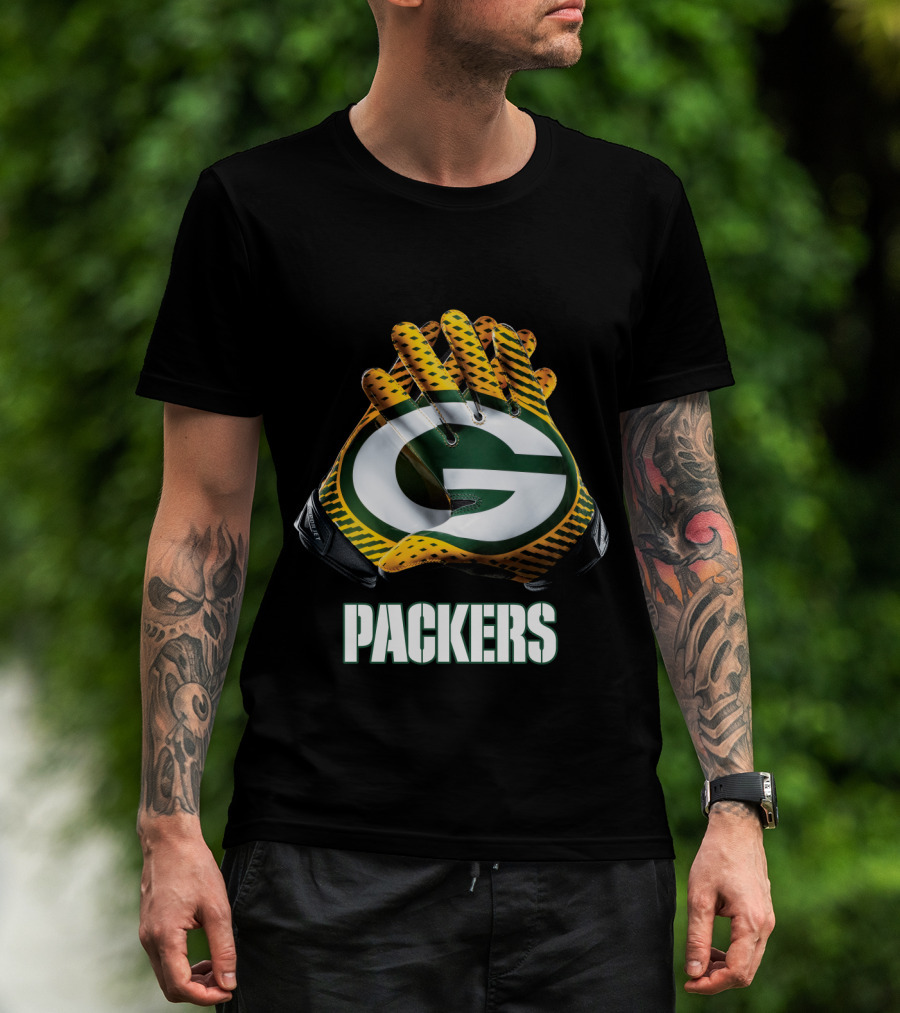 Packers Green Bay Nfl Gloves T-Shirt