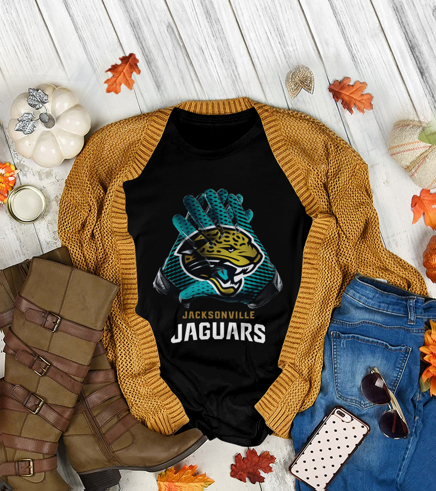 Jacksonville Jaguars Nfl Gloves Football Fan Gear T-Shirt