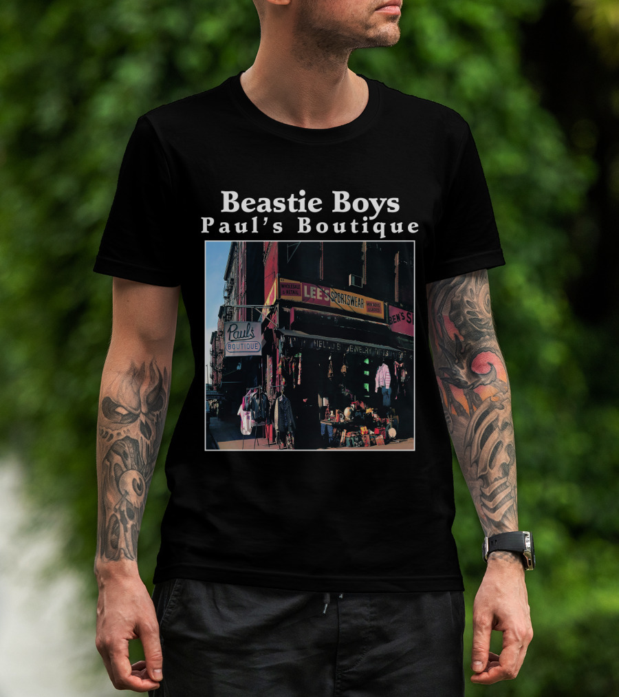 Beastie Boys Paul's Boutique Lee's Sportswear Paul's Boutique Sign T-Shirt