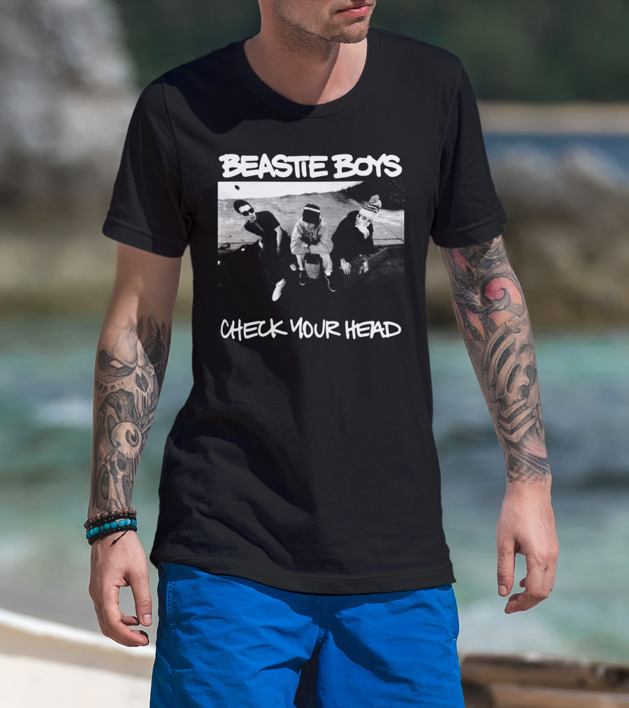 Beastie Boys Check Your Head Black And White Photo T-Shirt