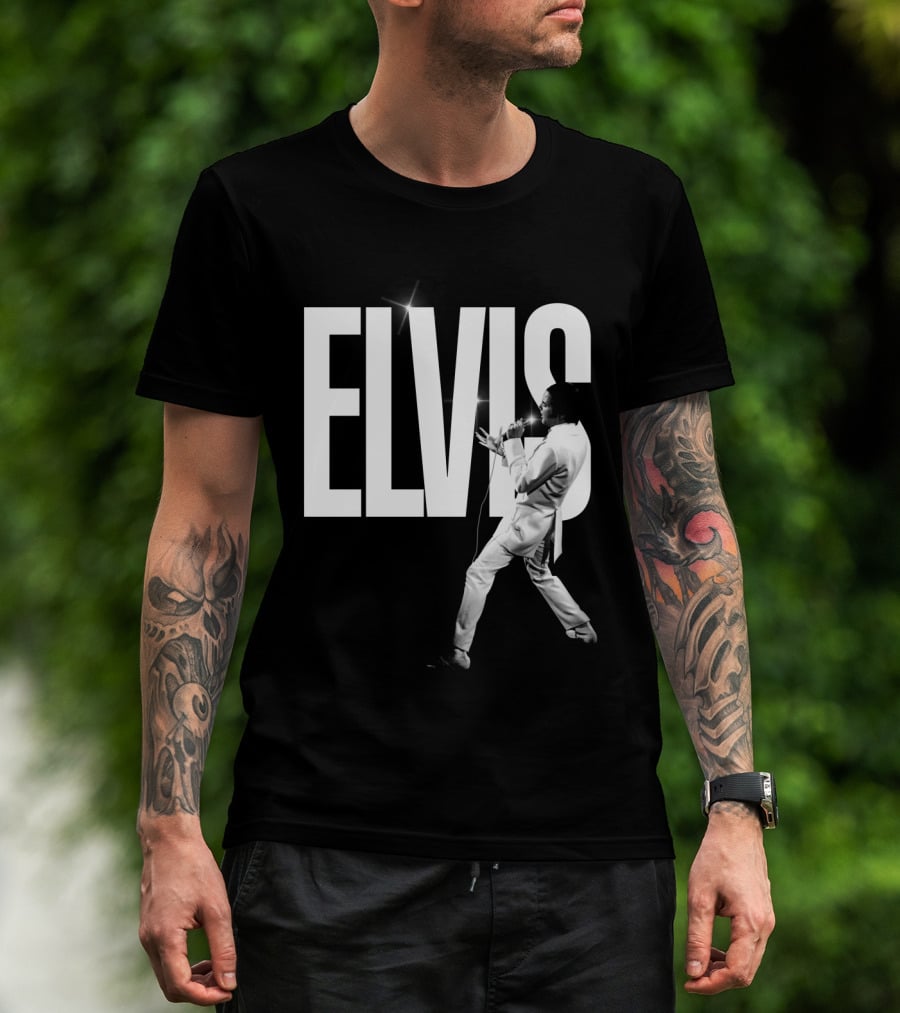 Elvis Sparkling Stage Performance T-Shirt
