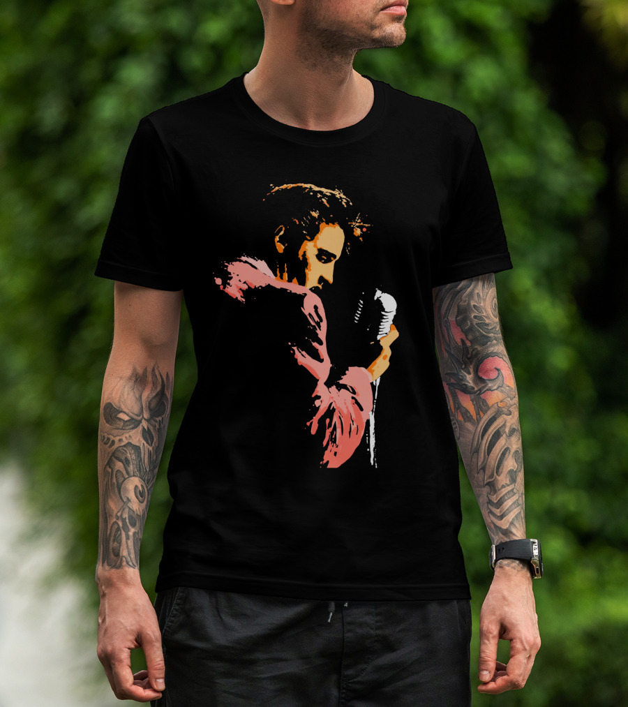 Evpl 22 Retro Microphone Performer Silhouette T-Shirt