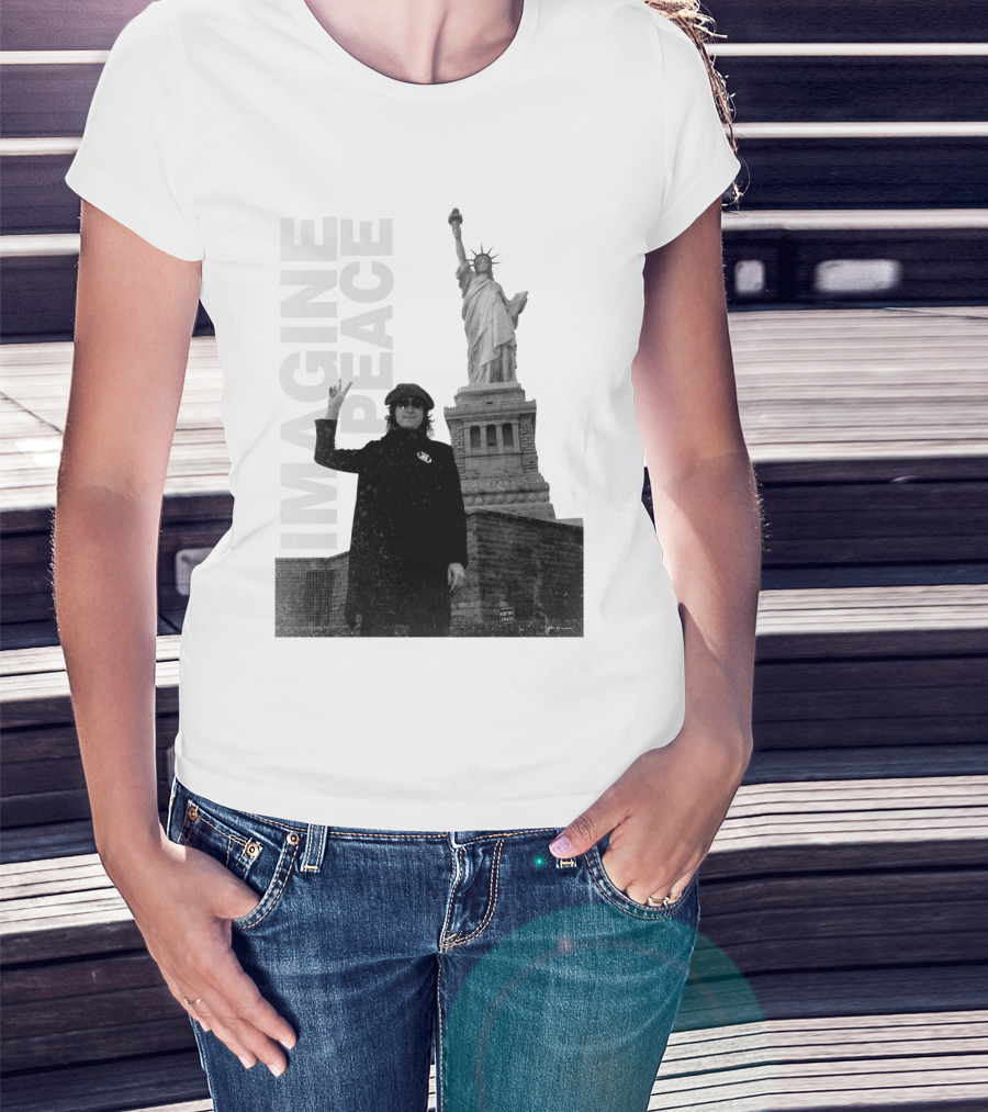 Imagine Peace Liberty Statue JLN 08 T-Shirt