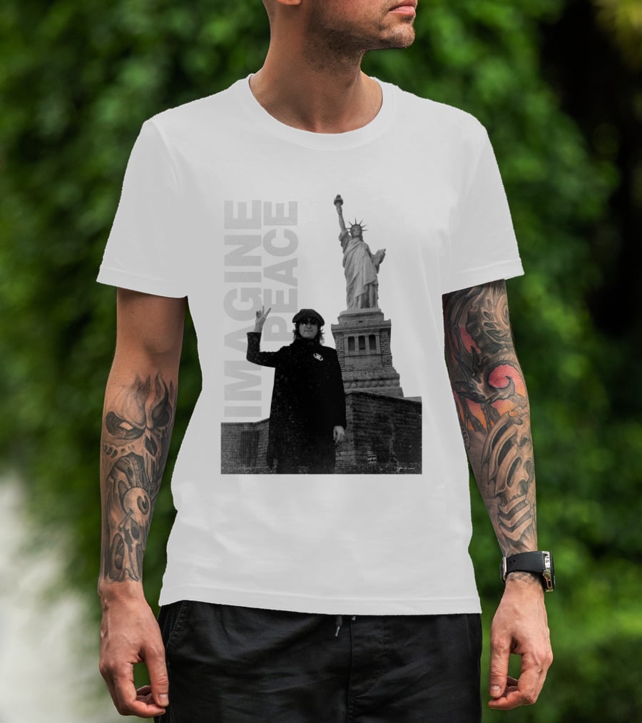 Imagine Peace Liberty Statue JLN 08 T-Shirt