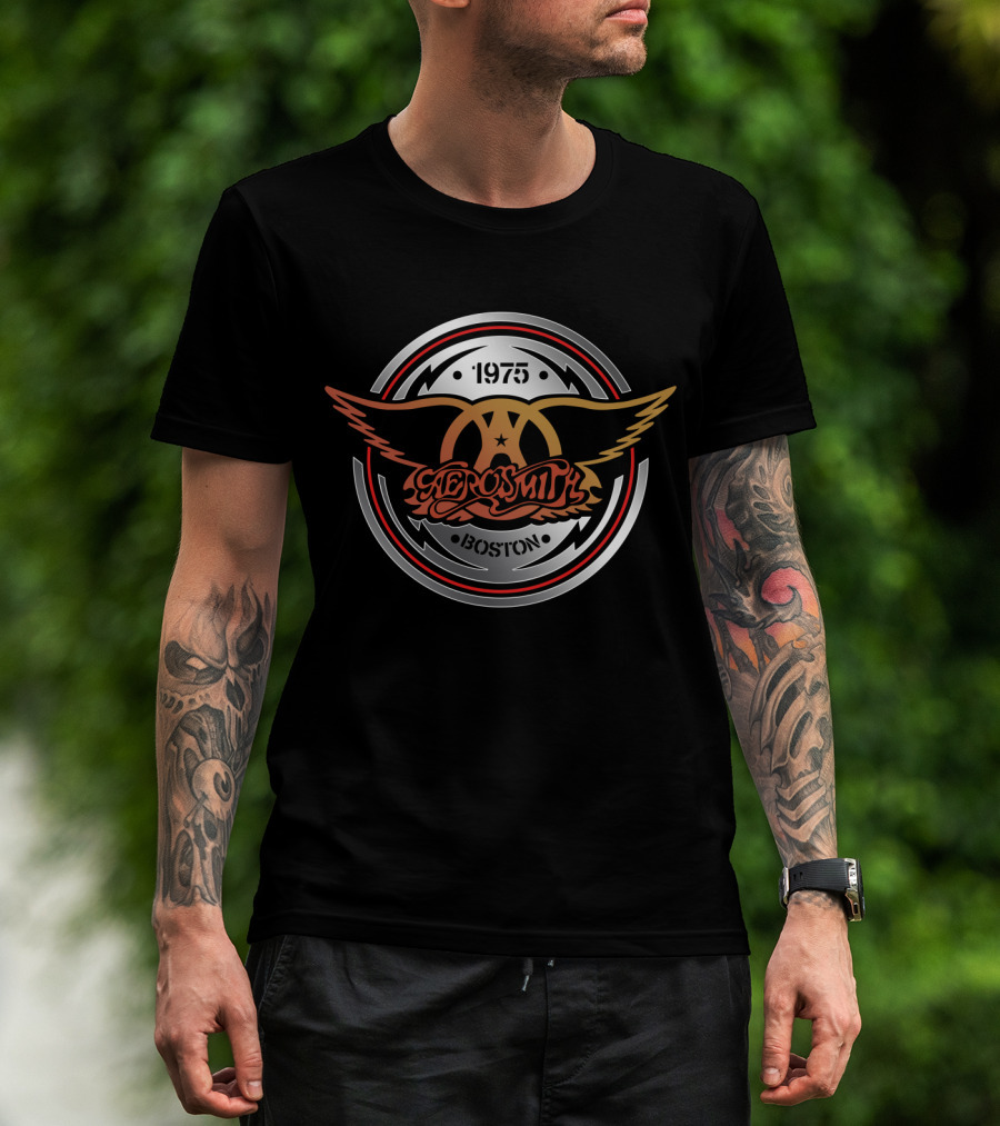 Aerosmith 1975 Boston ARSM 03 Aerocircle T-Shirt