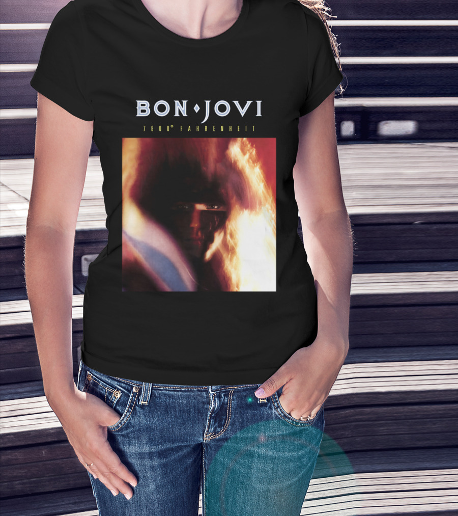 Bon Jovi 7800 Degrees Fahrenheit Album T-Shirt