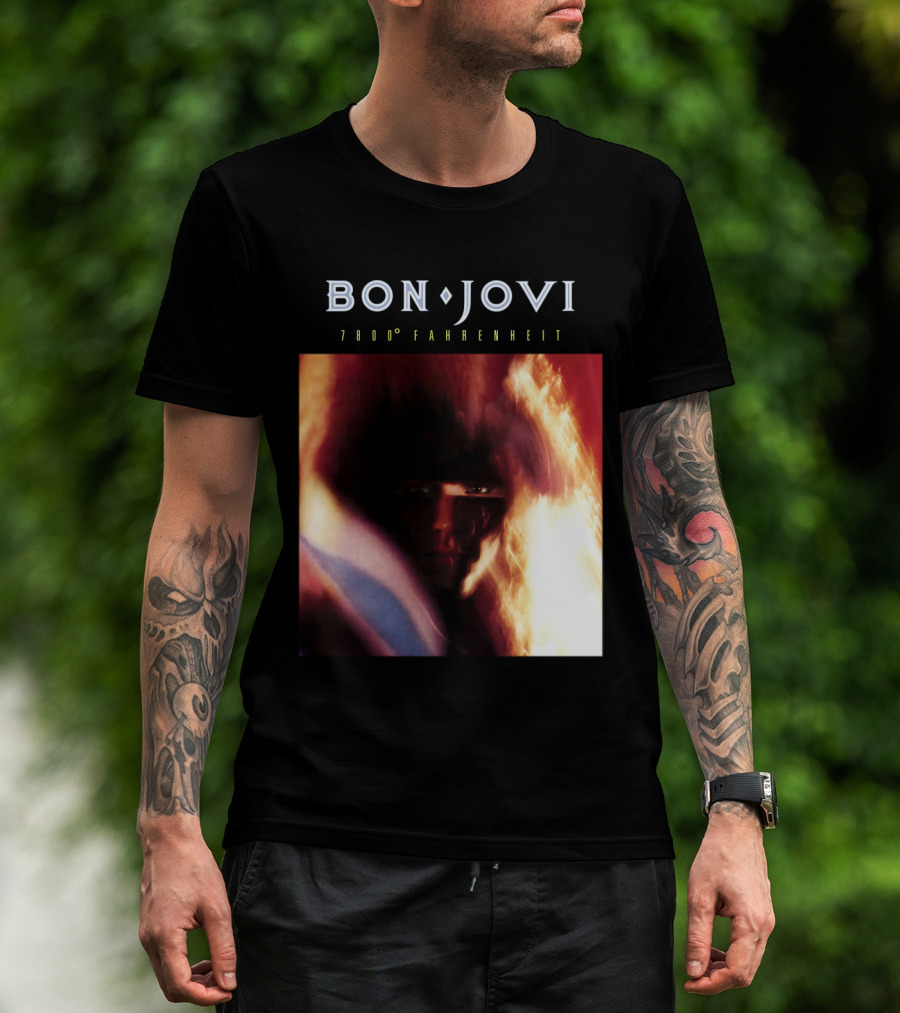 Bon Jovi 7800 Degrees Fahrenheit Album T-Shirt