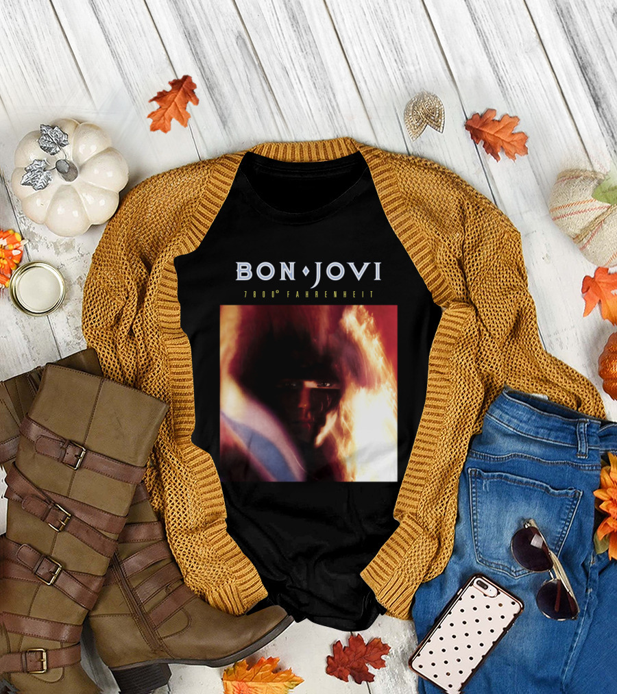 Bon Jovi 7800 Degrees Fahrenheit Album T-Shirt