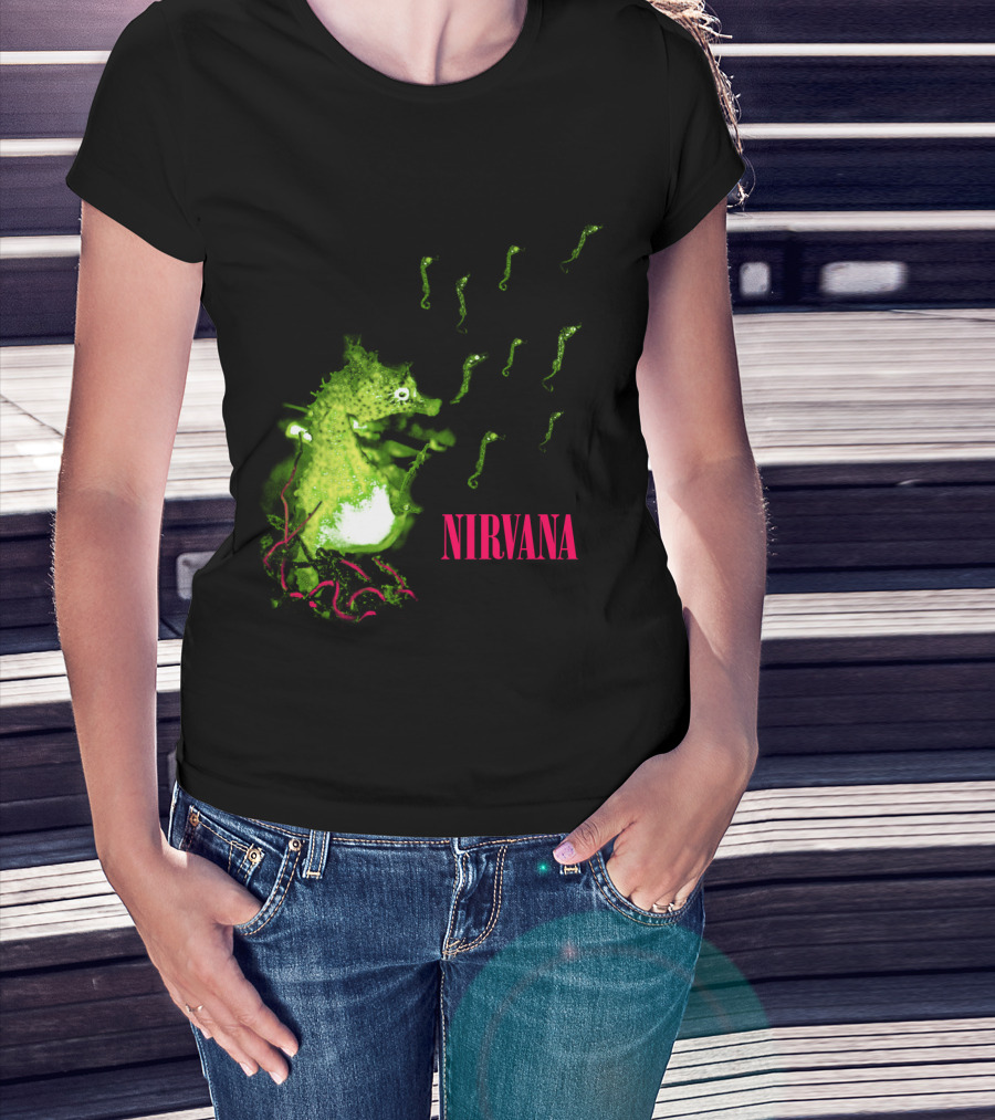 Nirvana Nvn 13 Green Seahorse T-Shirt